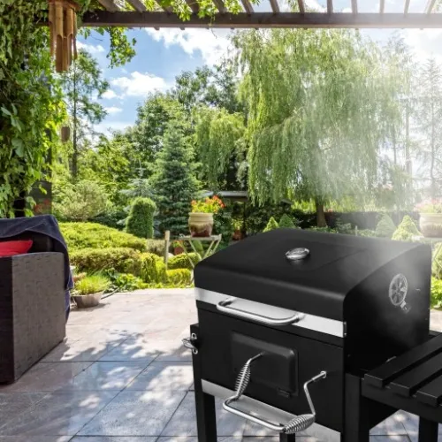 Grill Węglowy ogrodowy z żeliwnym rusztem 57 x 43 cm na Arena.pl