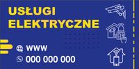 BANER REKLAMOWY OCZKOWANY 200x100 cm RÓŻNE WZORY USŁUGI ELEKTRYCZNE