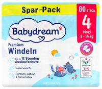 BABYDREAM PREMIUM PIELUCHY 4 MAXI 8-14 KG 80 SZT