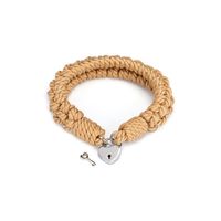 obroża shibari bound you ii rope collar (lockable) liebe seele