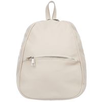 VERA PELLE plecak damski skórzany elegancki klasyczny V565 kremowy