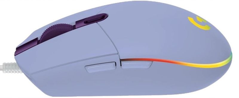 Myszka LOGITECH G102 Lightsync Liliowy 8000 dpi zdjęcie 2