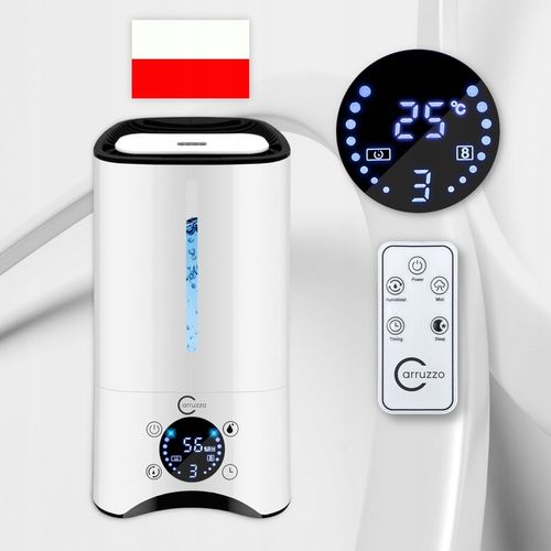 Nawilżacz powietrza AUTOMATYCZNY + AROMATERAPIA 6w1 +12 OLEJKÓW FILTR na Arena.pl