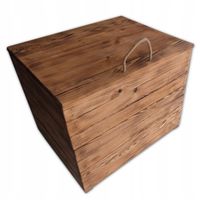 SOLIDNA SKRZYNIA OGRODOWA BALKONOWA KUFER SIEDZISKO kolor OPALANY 80 LITRÓW