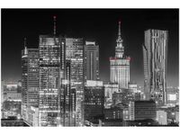 60X40CM WARSZAWA NOCĄ OBRAZ