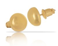 pozłacane kolczyki z kolekcji classic (p4246au)