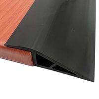 Samoprzylepna Listwa Przejściowa PVC 5m 70x20mm Czarny Profil Podłogowy