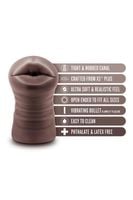 masturbator wibrujący krystal blush brązowy