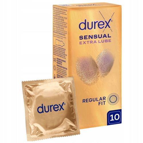 Prezerwatywy DUREX SENSUAL EXTRA LUBRICATED z dodatkowym lubrykantem na Arena.pl