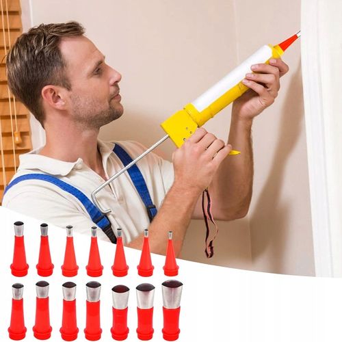 Końcówki do Silikonu Silikonowania Dysza Wyciskacz Aplikator Tubowy 32 na Arena.pl