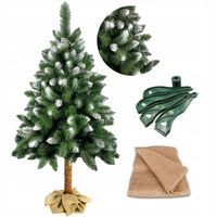 CHOINKA SZTUCZNA 160 CM NA PNIU PIĘKNA SOSNA DIAMENTOWA GĘSTA PREMIUM