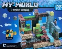 KLOCKI MAGNETYCZNE SZEŚCIANY BLOKI KLOCKI PIKSELE 220 KLOCKÓW + 2 LUDZIKI