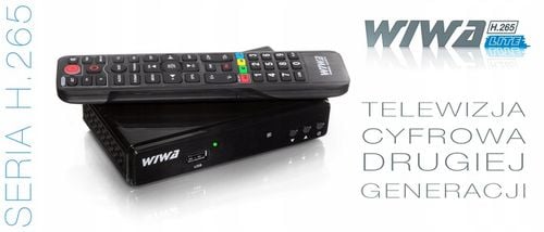 Tuner DVB-T2 WIWA H.265 LITE dekoder telewizji naziemnej drugiej na Arena.pl