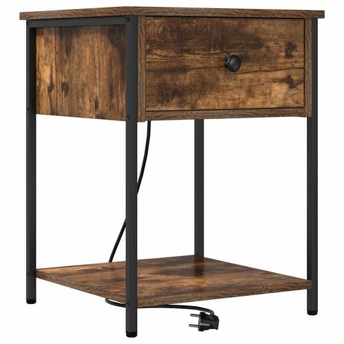 Szafka Nocna z szufladą Wędzony dąb 42 x 41 x 56 cm na Arena.pl