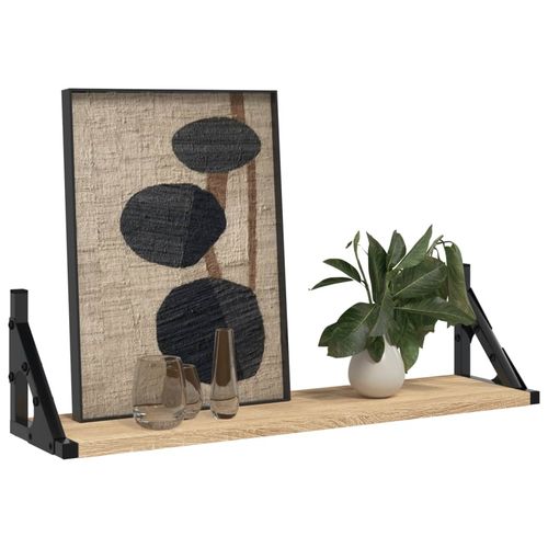 Półki ścienne, 2 szt., dąb sonoma, 60x15x15,5 cm na Arena.pl