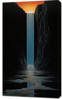 Obraz 60x100cm Wodospad Światła