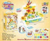 KX7838_4 Puzzle Klocki w walizce + wkretarka 258