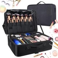 Kosmetyczka Organizer Kuferek Pojemna Torba na Kosmetyki z Przegrodami