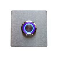 Przycisk dzwonka do domofonu wyjścia furtki bramy drzwi słupka INOX LED 5x5