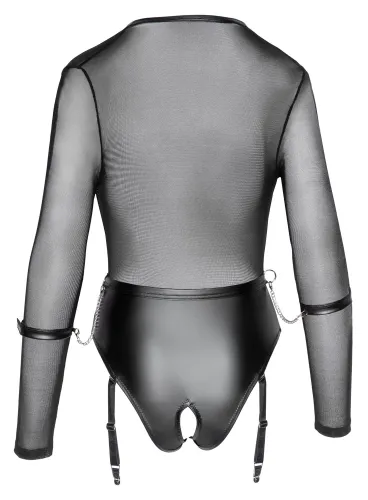 cottelli collection body bondage z siateczką, otwarty krok, rozmiar l na Arena.pl