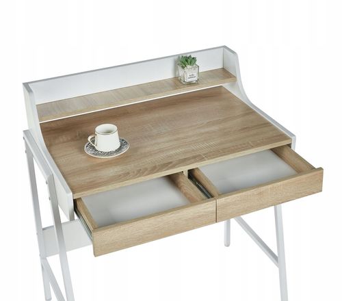 biurko b14-fx dąb sonoma/białe na Arena.pl