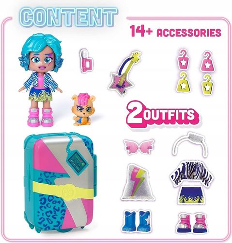 KookyLoos lalka Suzie z walizką suitcase figurka na Arena.pl