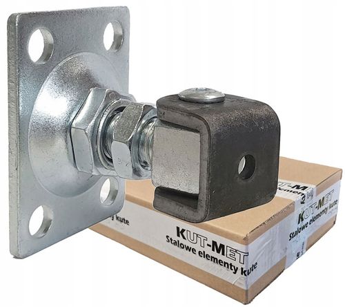 ZAWIAS DO FURTKI BRAMY REGULOWANY DO PRZYKRĘCENIA M16 Z PŁYTĄ 75X55 MM na Arena.pl