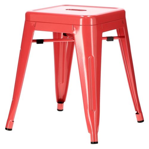 Stołek Paris czerwony inspirowany Tolix na Arena.pl