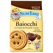 Mulino Bianco Baiocchi ciastka z kremem orzechowo kakaowym 260g