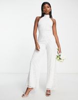 STARLET ŚLUBNY KOMBINEZON ZDOBIENIA YSS NG7__XXL