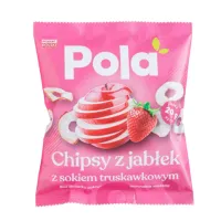 Chipsy z jabłek z sokiem truskawkowy 20g