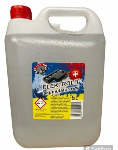 ELEKTROLIT akumulatorowy kwas do akumulatorów 5L zdjęcie 1
