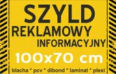 SZYLD TABLICA REKLAMOWA Płyta 70x100 cm PCV 3mm