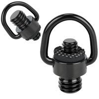 adapter 1/4" męski na 3/8" męski z uchem d-ring stal do kamer i foto-video