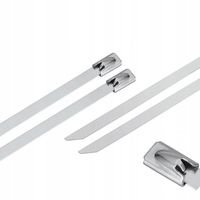 OPASKI ZACISKOWE TRYTKI METALOWE 7,9x350 100szt opaska kablowa stalowa