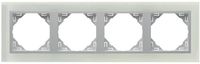Efapel crystal ramka 4-krotna szkło alu 90940 tca