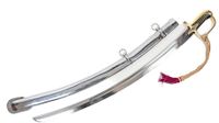 Polska szabla oficerska ułańska WZ 1921 bez graweru, pochwa z dwoma ryfkami