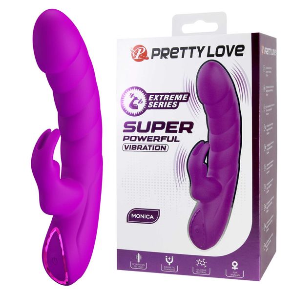 Pretty Love Monica – Powerful Silicone Rabbit Vibrator zdjęcie 1