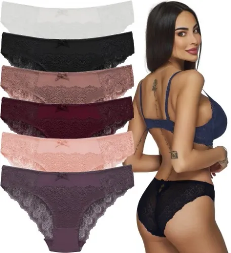 Majtki Damskie Bawełniane Figi Wygodne koronka Seksowne koronkowe na Arena.pl