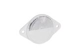Odblask okrągły biały 78mm przykręcany (DOB039B)