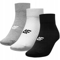 3-PAK SKARPETY MĘSKIE DAMSKIE 4F SPORTOWE NA CO DZIEŃ MIEKKIE BAWEŁNA