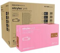 Rękawice Nitrylowe 100 szt. 10-XL Nitrylex Pink - 10 szt.