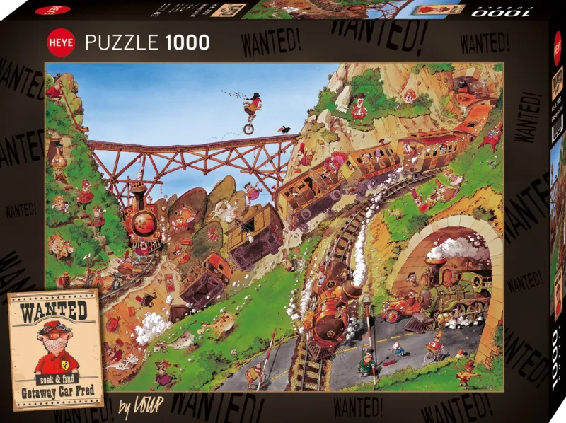 Puzzle 1000 elementów. Wanted! Fred, Loup zdjęcie 1
