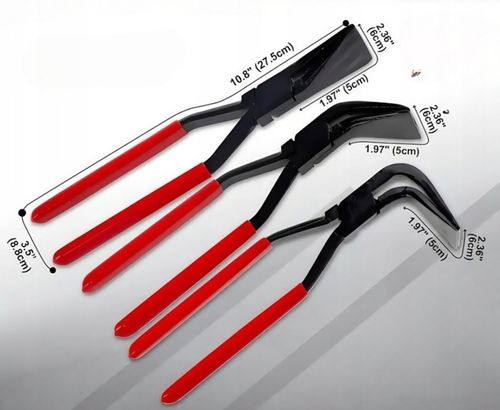 ZESTAW DEKARSKIE SZCZYPCE KLESZCZE GIĘCIA BLACH 275MM PROSTE ODGIĘTE 3 na Arena.pl