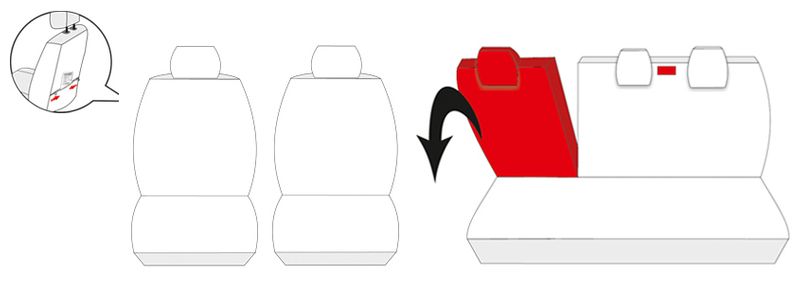 Ford Fiesta VII 2008-2017 Pokrowce dopasowane na miarę zdjęcie 6