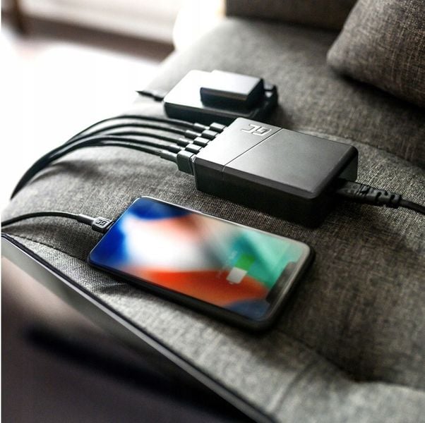ŁADOWARKA SIECIOWA SZYBKA GC 52W 5x USB+ KABEL GC USB-A/LIGHTNING DO IPHONE zdjęcie 10