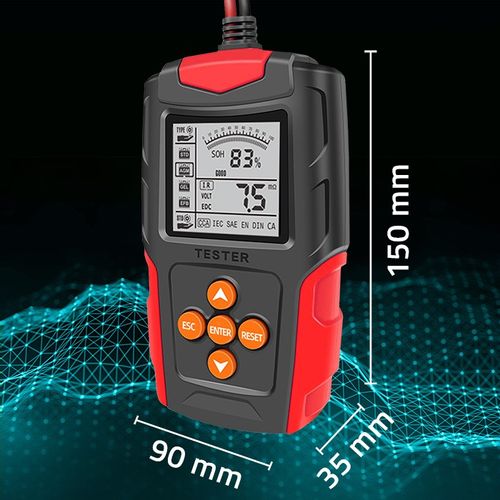 Qoltec Cyfrowy tester akumulatora z LCD 12V 24V 3Ah-200Ah na Arena.pl