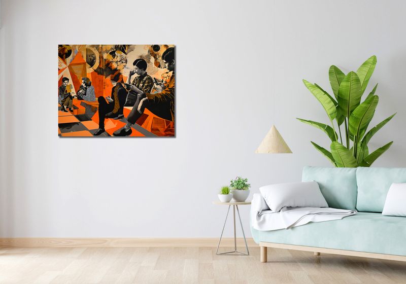 Obraz 90x70cm Przestrzeń Do Dialogu zdjęcie 2