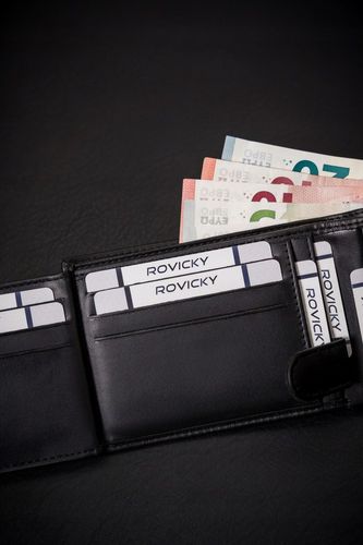 duży portfel męski ze skóry ekologicznej w orientacji poziomej - 4u cavaldi na Arena.pl