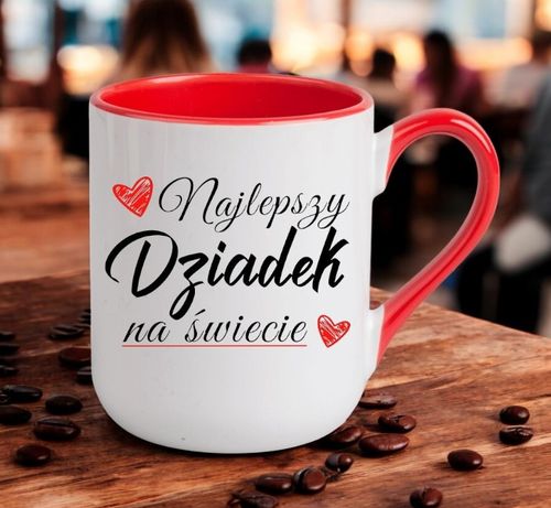 KUBEK Z NADRUKIEM ŚMIESZNY PREZENT DZIEŃ DZIADKA URODZINY IMIENINY DZIADEK na Arena.pl